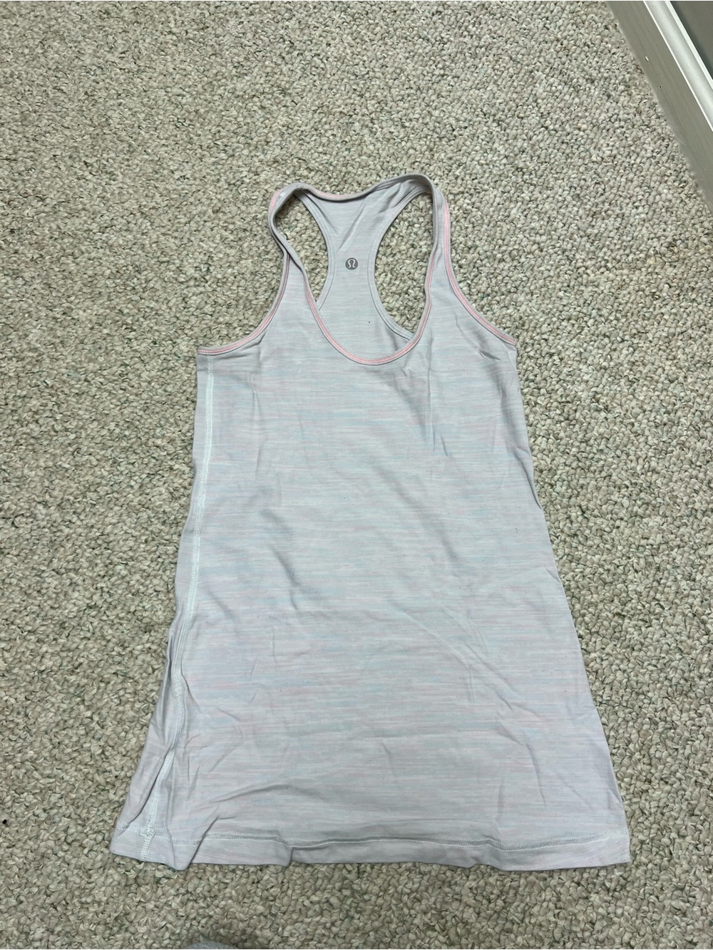 lululemon athletica Light Pink Heathered Racerback Tank